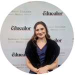 Brooke Collington at the Australian Education Awards 2025.