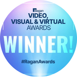 Winner poster from Ragan Video, Visual and Virtual awards.